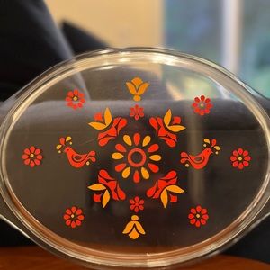 MCM Pyrex Friendship 1.5Q Divided Casserole Lid